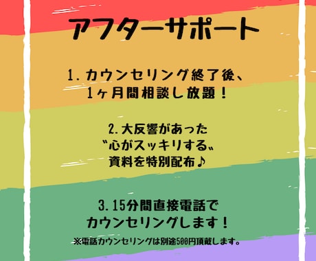 お試し♪1日1通、3日間のカウンセリングをします 【お試しだけど充実♪】3日間で自分らしさを取り戻す♪ イメージ2