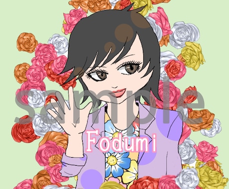 個性派アイコンイラスト作成致します ほかの人とは違うモノにしてみませんか？【人物アイコン】 イメージ2