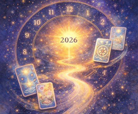 タロット×数秘術で読む2026年の流れを鑑定します 焦らなくていい。あなたにはあなたの流れがある イメージ2