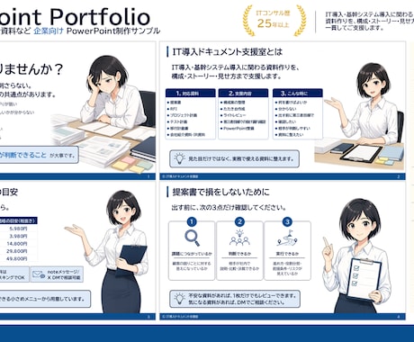 PowerPoint資料を作成しますます ITコンサル歴25年。構成から一貫対応 イメージ2