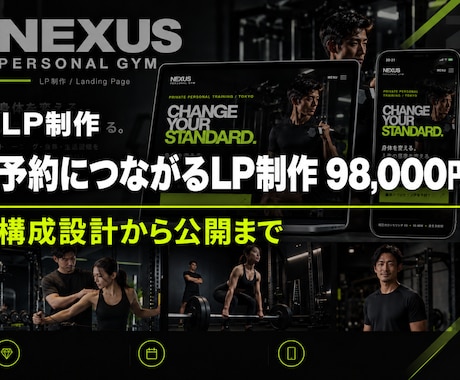 予約につながる導線設計のLPを作ります イメージ1