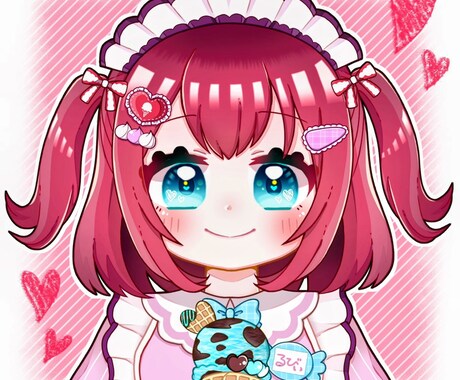 追加料金なし♡可愛いイラスト描きます シンプルで可愛いアイコンがほしい方におすすめ♪ イメージ2
