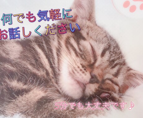 お話し何でも聞きます 相談、お悩み、愚痴etc…心の拠り所になれたらと思います。 イメージ1