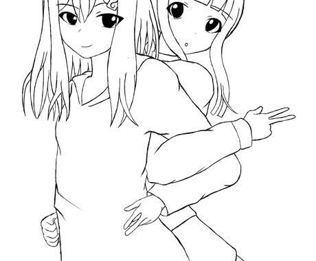 女の子のイラスト作成いたします 女の子の白黒&カラー絵を描きます。お気軽にご依頼ください。 イメージ2