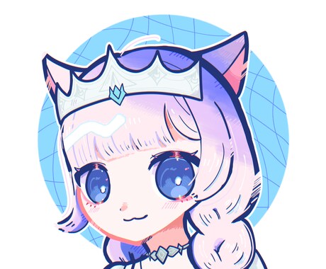 かわいいポップなアイコン描きます