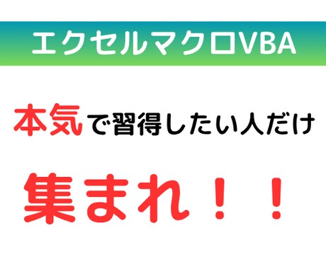 エクセルマクロのビデオチャットします エクセルマクロ有料プラン用です イメージ1