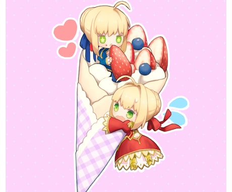 デフォルメイラスト描きます SNSアイコンなどにいかがでしょうか？ イメージ2