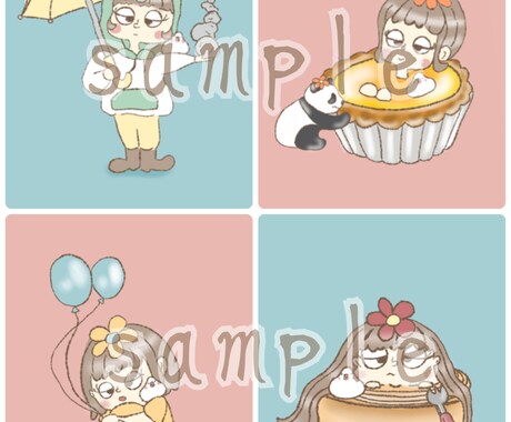 目を引くオシャレで個性的なアイコン描きます 「誰かの可愛いのために真心込めて描きます」♪ イメージ2