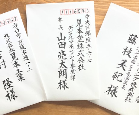 宛名書き、賞状、木札など筆耕全般承ります ★ご依頼者様もお相手にも喜んでもらえる筆文字をお届けします イメージ2