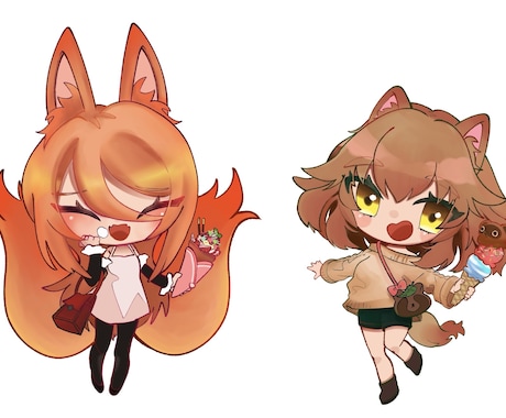 画面映え良し！SDキャラ描きます 配信OK！商品化OK！すぐ使えます イメージ1