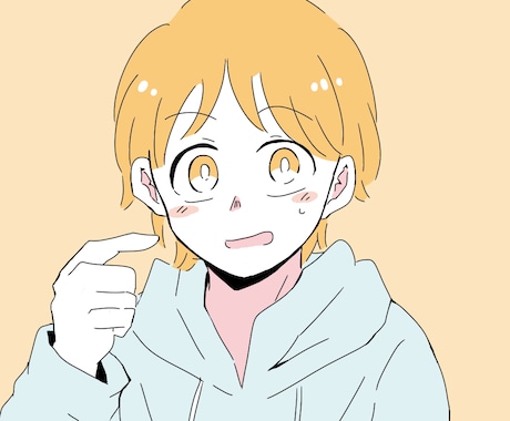 SNS用のアイコン描きます ゆるっとした感じの人物イラストを描きます。 イメージ1