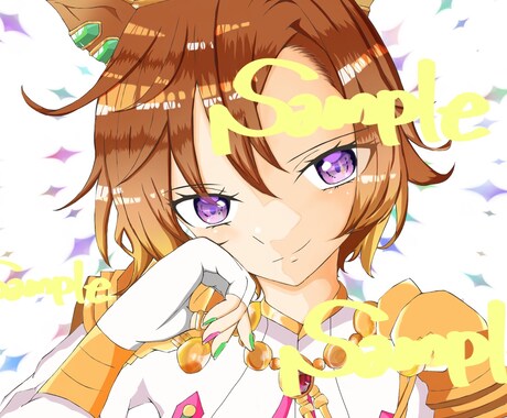 先着限定価格 SNS用イラストアイコン作成します 目を引くようなキラキラした絵柄を目指しています！ イメージ2