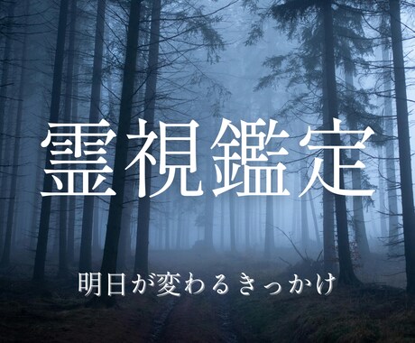 霊視鑑定で人生の滞りを特定し、好転・改善へ導きます 上手くいかない根本原因を特定し心晴れる未来へ伴走します イメージ1