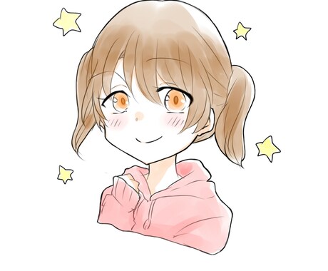 ＳNSアイコン等アニメ寄りに可愛く描きます 最短５日！手軽に使えるアイコンを最安で描きます！ イメージ1