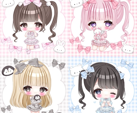 ミニキャラ/デフォルメ/SDキャラ お描きします ぷにっとかわいいミニキャラをお描きいたします！♩ イメージ2