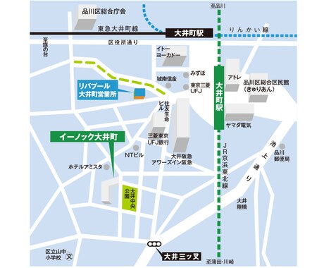 地図作成します マップ制作実績20年。シンプルで迷わない案内図 イメージ2