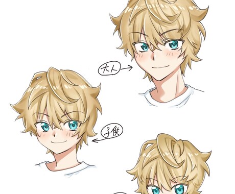 等身もしくはミニキャラの立ち絵を描きます あなただけのキャラクターを表情豊かに描きます! イメージ2
