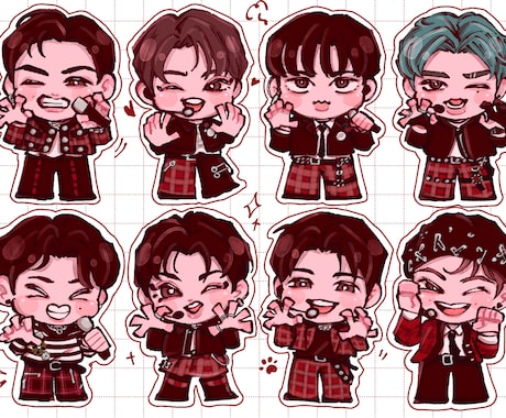 かわいいデフォルメイラスト描きます SNSアイコンやサムネ、グッズなど イメージ2