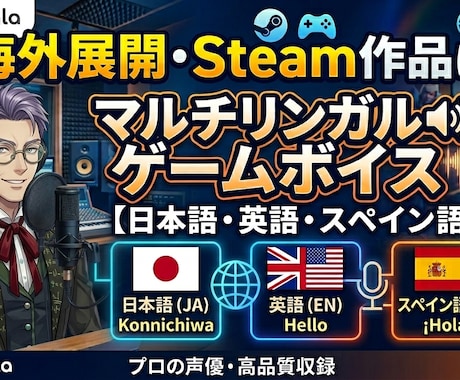 インディーゲームのキャラクターボイス承ります イメージ1