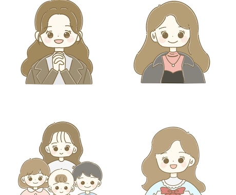 ゆるくてかわいい柔らかい色合いのアイコン描きます 柔らかくて優しい色合いの手描き風イラストです。 イメージ2