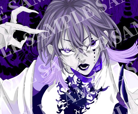 SNS用のアイコンと歌みたのイラスト描きます 男性、女性キャラ両方描けます。 イメージ2