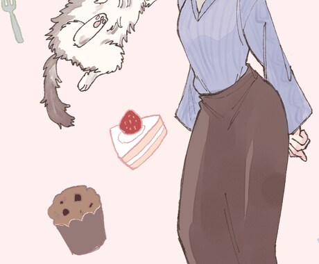 商用OK！目をひくイラストお描きします アイコン・ブログ・プレゼント用などお気軽にご相談ください！ イメージ2
