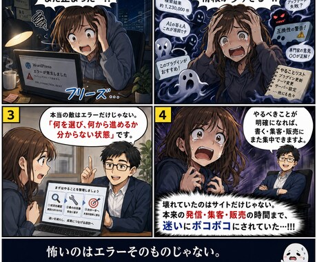 WordPressの困りごとの自力解決を支援します 毎回外注せず自分で解決したい方へ イメージ2