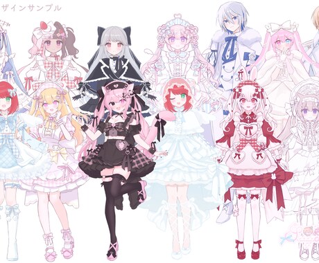 衣装デザインOK!立ち絵を制作します VTuberさんなどにおすすめです✨ イメージ2