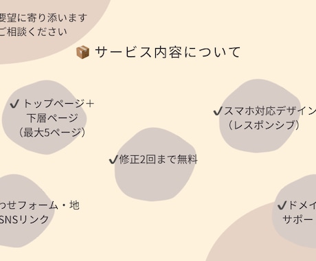小さなお店や教室のHP作成します イメージ1