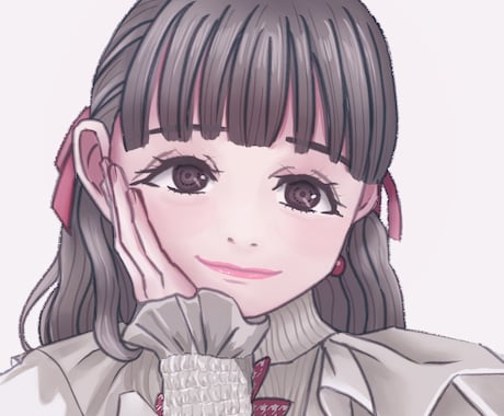 SNSの女の子のアイコン描きます 1500円でかわいいアイコン☆ イメージ1