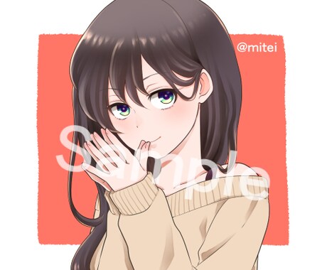 SNSに使えるアイコンなどを描きます 美少女や動物のアイコンお描きします イメージ2