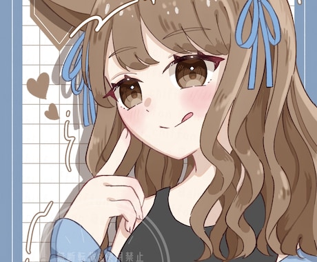 アイコンなどに使えるバストアップイラストを描きます イメージ1