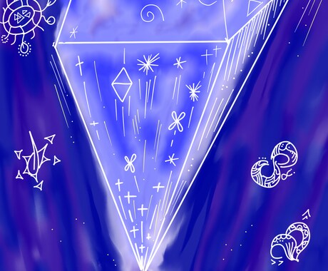 高エネルギー！あなたの【魂の本質】を描きます 現実的な制約を解放！あなた本来の高波動、喜びを思い出す絵 イメージ2