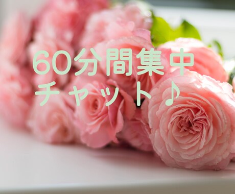 60分間チャットでお話聞きます しっかり向き合います。どんなことでも話してください! イメージ1