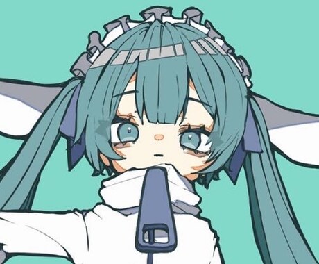 線画のハッキリしたアイコン描きます 淡い色ですっきりとしたアイコンを描きます イメージ1