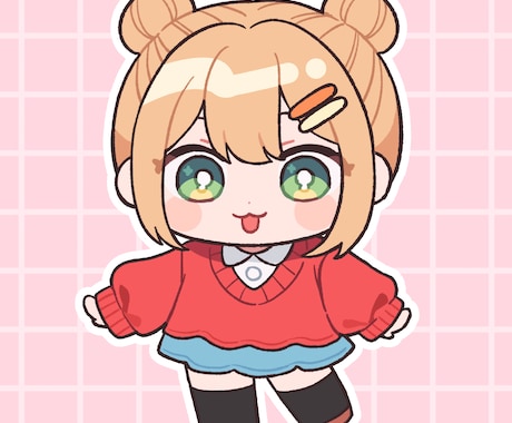 かわいいミニキャラお描きします グッズやアイコン、動画内イラスト等 イメージ1