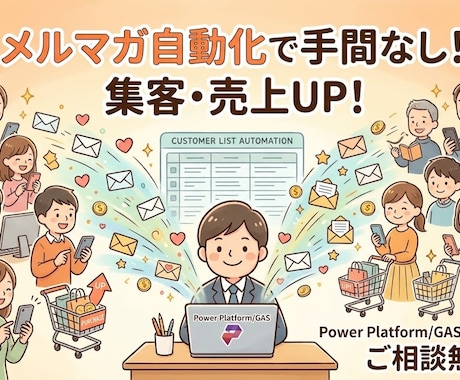メルマガシステム開発します メルマガ配信を自動化し、顧客との繋がりに貢献致します！ イメージ1