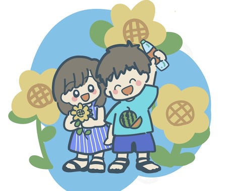 シンプルで可愛いイラストを作成します イメージ1
