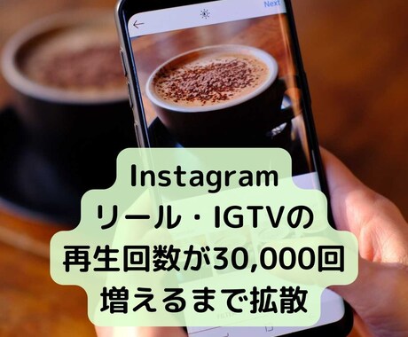 Instagramの再生回数+3万回～増やします 【特典付き】【リール・IGTV】【いいね等オプションあり】 イメージ1