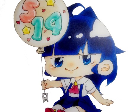 プニッとしたキャラクターをお描きいたします 2~6等身のプニッとしたイラスト、アイコンや立ち絵に！ イメージ2