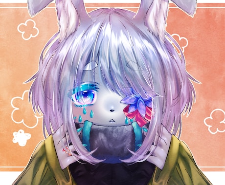 もふもふ獣人とキラカワなイラスト描きます 綺麗でもふもふなアイコン、ヘッダーが欲しいあなたへ イメージ1