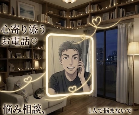 どんな小さな愚痴も否定せず優しく聴きます 心が限界になる前に。あなたの味方になって全て受け止めます。 イメージ1