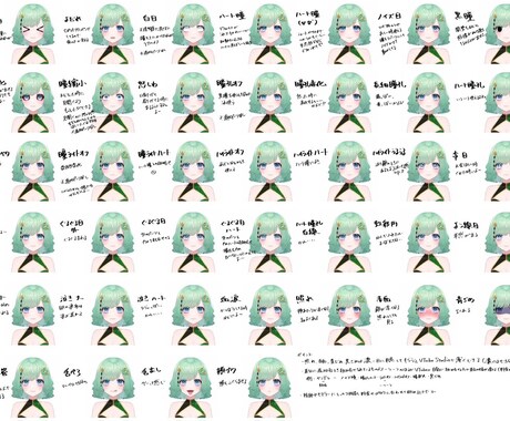 実績作成用価格!Live2Dモデル1から作ります 表情差分多数、イラスト、Live2D、修正無制限、全工程制作 イメージ2