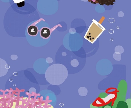 可愛いイラストでフライヤーを制作します カラフルでゆるい雰囲気の絵で楽しいフライヤーを作ります！ イメージ2