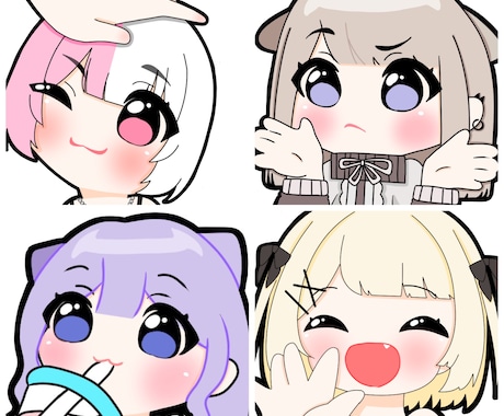 twitch、YouTubeスタンプ描きます ひとつひとつ丁寧に作成致します。 イメージ2