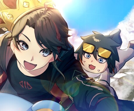 アイコン、1枚絵、ニーズに合わせて描けます 眩しいから仄暗いまで描けます！かわいいもかっこいいもお任せを イメージ2