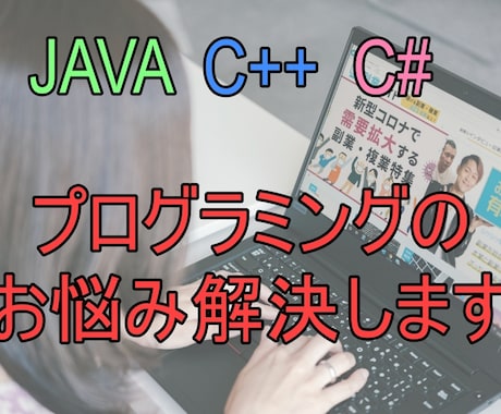 現役SEがプログラミングに関する疑問を解決します Java、C++、C#の質問やコーディングを承ります イメージ1