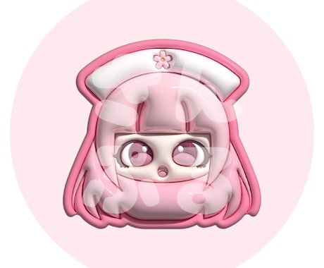 ぷっくり可愛いアイコン描きます 立体感が可愛いぷっくりとしたお顔のアイコンを描きます！ イメージ2