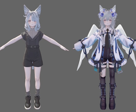 VRChatのアバター改変を代行致します 早い、安い、理想をモットーにおつくりいたします イメージ2
