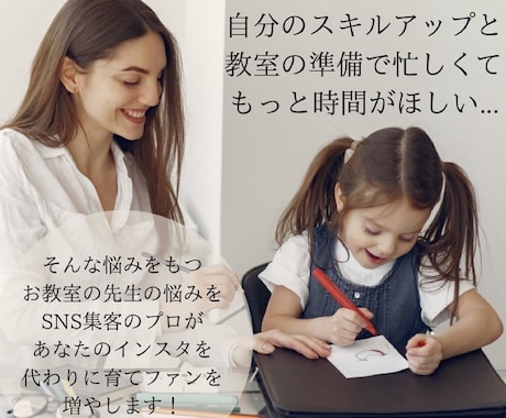 時間がないできない方のためのインスタ運用代行します あなたの良さを引き出すアカウント運用サポート イメージ1